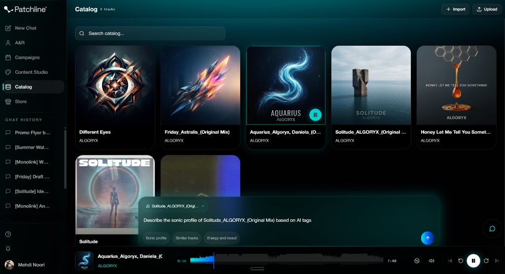 Patchline catalog