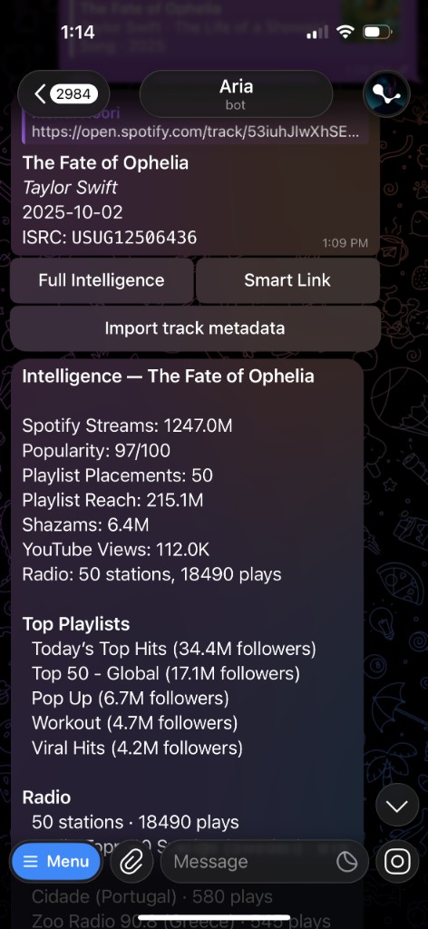 Patchline instant intelligence